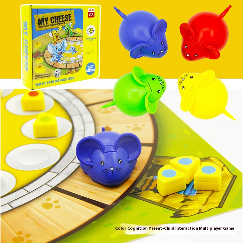 Board Game Multiplayer - 親子向けのインタラクティブテーブルゲーム、マウスとチーズのボードゲーム、家族向けのマルチプレイヤー、子供向けのインテリジェンスおもちゃ