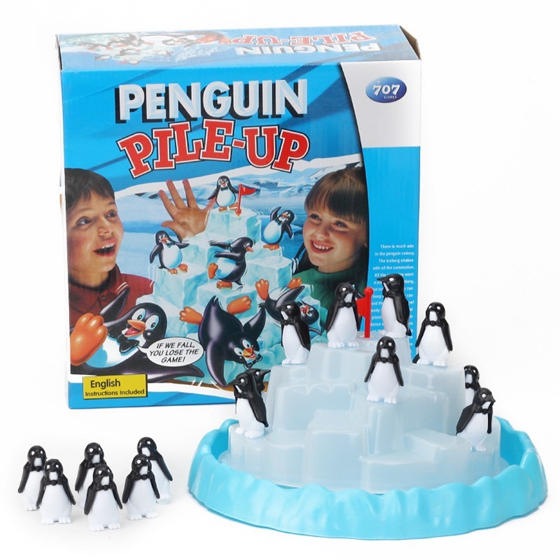 Board Game Quoridor - 氷山積み重ねペンギンバランスおもちゃボードゲームパズルおもちゃ早期教育集会パーティーゲーム小道具子供のための誕生日プレゼント